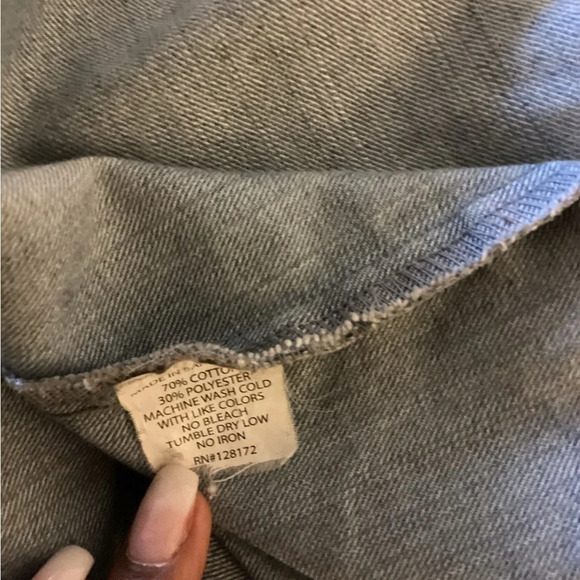 Ring of Fire Denim Pearl Snap Shirt, XL - Picture 5 of 7